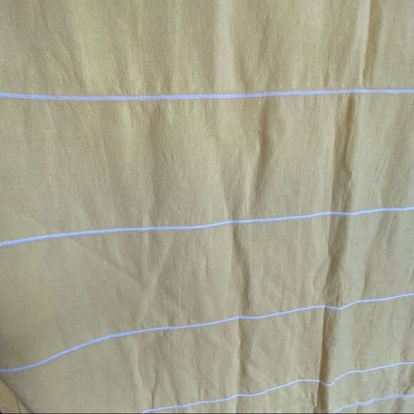 Alpha Phi Sorority yellow stripes fringes beach blanket/ towel - Picture 6 of 6